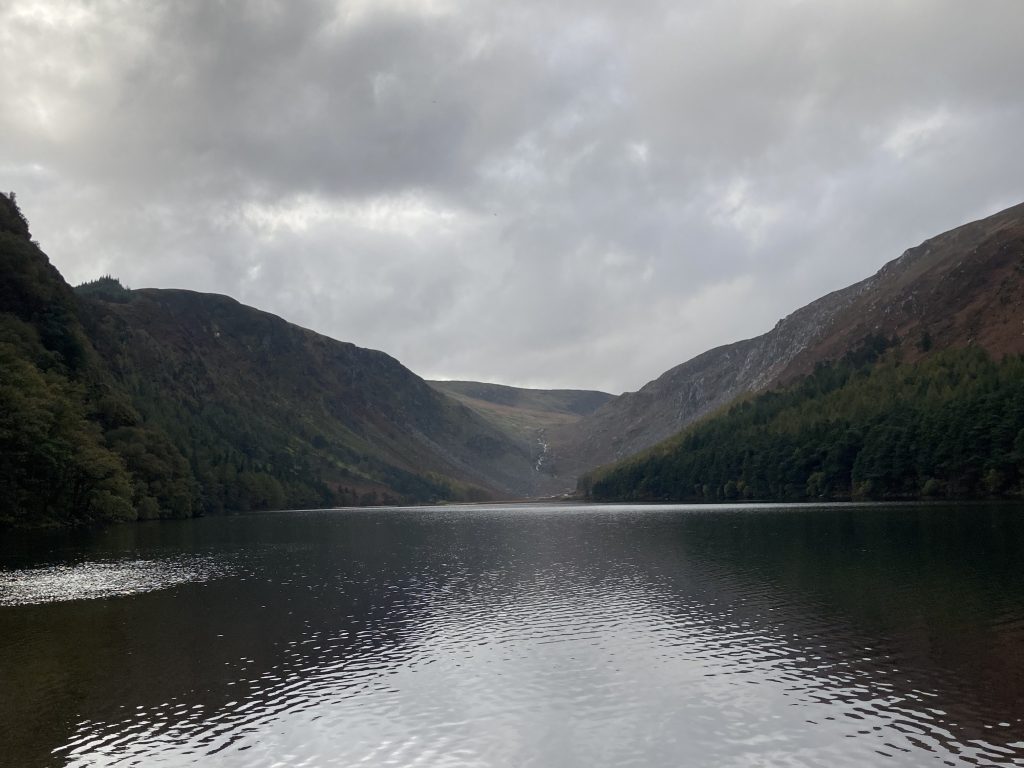 mountains and a calm lake